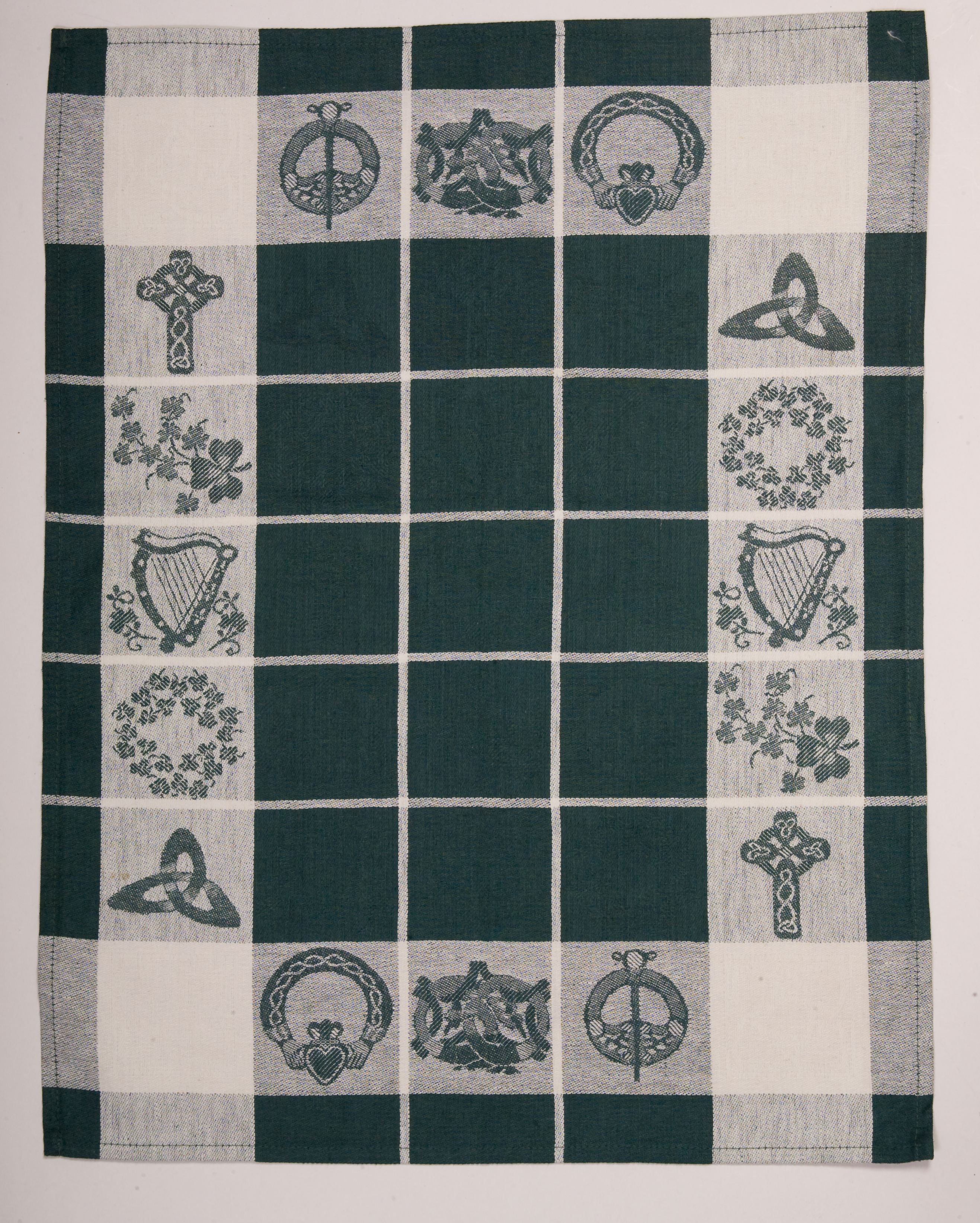 (image for) Treasures of Ireland Tea Towel in Linen Union